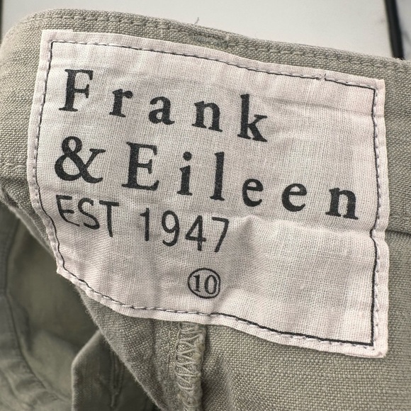 Frank & Eileen Kinsale Pants Green Size 10 - Picture 3 of 7